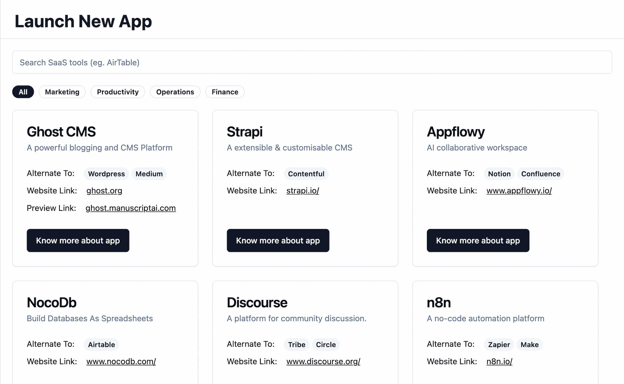 Choose your app